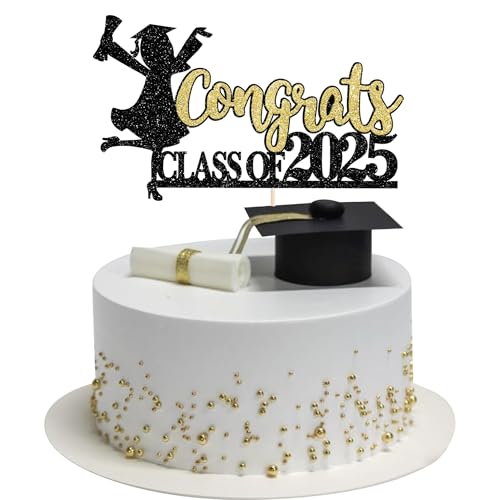 1 Stück Congrats Class of 2025 Tortendeko Abschluss Mädchen Kuchen Deko Glitzer 2025 Graduation Tortendekoration for 2025 Mädchen Abschluss Thema Party Gold 1 Stück Congrats Class of 2025 Tortendeko Abschluss Mädchen Kuchen Deko Glitzer 2025 Graduation Tortendekoration for 2025 Mädchen Abschluss Thema Party Gold von SYKYCTCY