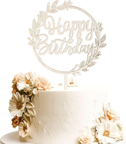 1 Stück Holz Happy Birthday Tortendeko Holz Blätter Kranz Geburtstag Kuchen Deko für Frauen Mann Feiern Happy Birthday Party Torte Dekorationen 1 Stück Holz Happy Birthday Tortendeko Holz Blätter Kranz Geburtstag Kuchen Deko für Frauen Mann Feiern Happy Birthday Party Torte Dekorationen von SYKYCTCY