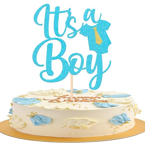 1 Stück It’s a Boy Cake Topper Glitzer Junge Tortendeko Enthüllung des Geschlechts Kuchen Deko für Baby Dusche Junge Geburtstag Party Kuchen Dekoratio Hellblau 1 Stück It’s a Boy Cake Topper Glitzer Junge Tortendeko Enthüllung des Geschlechts Kuchen Deko für Baby Dusche Junge Geburtstag Party Kuchen Dekoratio Hellblau von SYKYCTCY