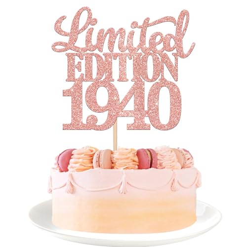 1 Stück Limited Edition 1940 Tortendeko Glitzer 85th Glitzer Kuchen Deko Prost auf 85 Jahre 85 & Fabelhaft Cake Topper für Männer und Frauen Geburtstag Party Kuchen Dekoration Rosegold 1 Stück Limited Edition 1940 Tortendeko Glitzer 85th Glitzer Kuchen Deko Prost auf 85 Jahre 85 & Fabelhaft Cake Topper für Männer und Frauen Geburtstag Party Kuchen Dekoration Rosegold von SYKYCTCY