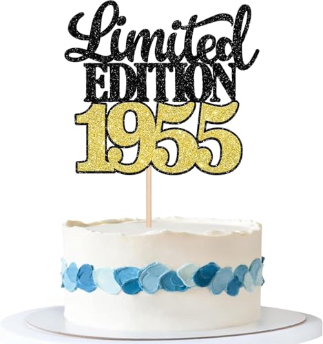 1 Stück Limited Edition 1955 Tortendeko Glitzer 70th Glitzer Kuchen Deko Prost auf 70 Jahre 70 & Fabelhaft Cake Topper für Männer und Frauen Geburtstag Party Kuchen Dekoration Schwarz Gold 1 Stück Limited Edition 1955 Tortendeko Glitzer 70th Glitzer Kuchen Deko Prost auf 70 Jahre 70 & Fabelhaft Cake Topper für Männer und Frauen Geburtstag Party Kuchen Dekoration Schwarz Gold von SYKYCTCY