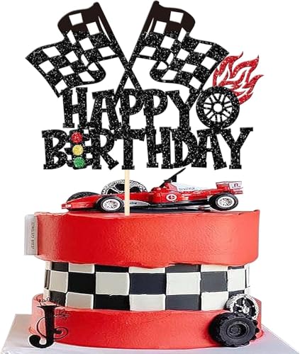 1 Stück Motorrad Happy Birthday Tortendeko Glitzer Motocross Dirt Bike Kuchen Deko für Sport Motocross Thema Cake Topper Mann Junge Geburtstag Party Kuchen Dekoration Schwarz 1 Stück Motorrad Happy Birthday Tortendeko Glitzer Motocross Dirt Bike Kuchen Deko für Sport Motocross Thema Cake Topper Mann Junge Geburtstag Party Kuchen Dekoration Schwarz von SYKYCTCY