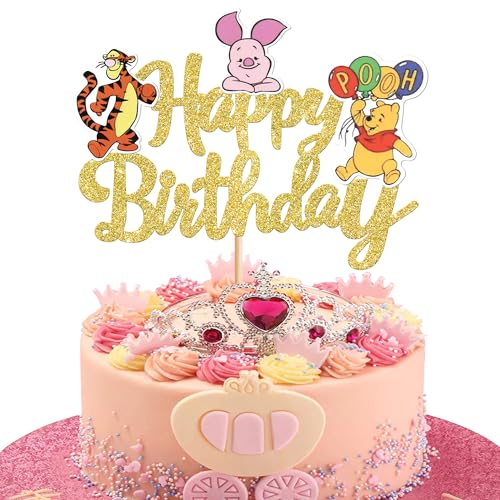 1 Stück Bär Happy Birthday Tortendeko Glitzer Klassiker Geburtstag Kuchen Deko Niedlicher Bär Cake Topper für Baby Dusche Braut Dusche Kinder Geburtstags Party Kuchen Dekoration Gold 1 Stück Bär Happy Birthday Tortendeko Glitzer Klassiker Geburtstag Kuchen Deko Niedlicher Bär Cake Topper für Baby Dusche Braut Dusche Kinder Geburtstags Party Kuchen Dekoration Gold von SYKYCTCY