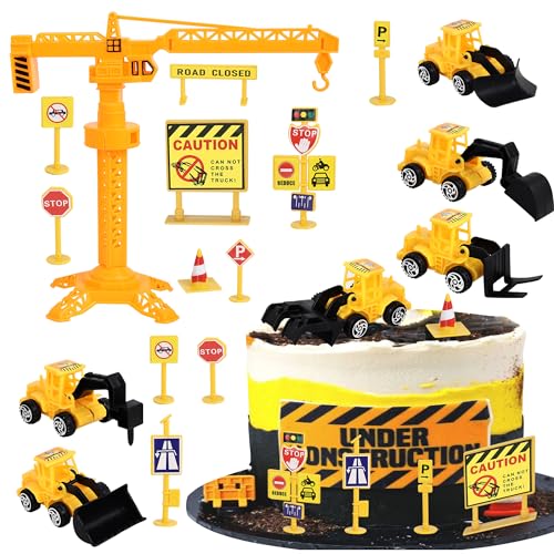 16 Stück Baufahrzeuge Tortendeko Set Straße Schild Turm Bagger Kuchen Deko für Bau Thema Baby Dusche Kinder Geburtstag Party Kuchen Dekorationen 16 Stück Baufahrzeuge Tortendeko Set Straße Schild Turm Bagger Kuchen Deko für Bau Thema Baby Dusche Kinder Geburtstag Party Kuchen Dekorationen von SYKYCTCY