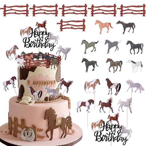 21 Stück Pferde Tortendeko Wild Tier Kuchen Deko Pferde Zaun Geburtstag Cake Toppers Realistisch Mikrokosmos Cupcake Toppers für Safari Thema Baby Dusche Kinder Geburtstag Party Kuchen Dekorationen 21 Stück Pferde Tortendeko Wild Tier Kuchen Deko Pferde Zaun Geburtstag Cake Toppers Realistisch Mikrokosmos Cupcake Toppers für Safari Thema Baby Dusche Kinder Geburtstag Party Kuchen Dekorationen von SYKYCTCY
