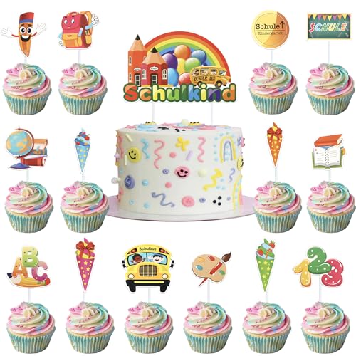 23 Stück Schulkind Tortendeko Schule Schultafel Cupcake Toppers 123 Zuckertüte Buchen Schulbus Kuchen Deko für unge Mädchen Einschulung Thema Party Kuchen Dekorationen Buntes 23 Stück Schulkind Tortendeko Schule Schultafel Cupcake Toppers 123 Zuckertüte Buchen Schulbus Kuchen Deko für unge Mädchen Einschulung Thema Party Kuchen Dekorationen Buntes von SYKYCTCY
