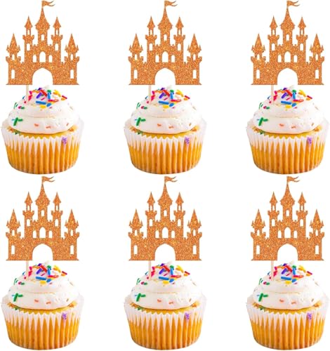 24 Stück Schloss Geburtstag Tortendeko Glitzer Prinzessin Cupcake Toppers Schloß Thema Kuchen Deko für Prinzessin Schloss Thema Baby Dusche Hochzeit Geburtstag Party Kuchen Dekorationen Orange 24 Stück Schloss Geburtstag Tortendeko Glitzer Prinzessin Cupcake Toppers Schloß Thema Kuchen Deko für Prinzessin Schloss Thema Baby Dusche Hochzeit Geburtstag Party Kuchen Dekorationen Orange von SYKYCTCY