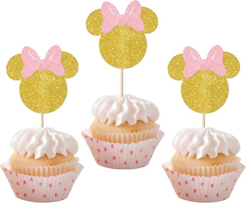 36 Stück Maus Inspiriert Tortendeko Glitzer Maus Cupcake Toppers Maus Kuchen Deko mit Fliege für Baby Dusche Kinder Geburtstag Party Kuchen Dekorationen Gold 36 Stück Maus Inspiriert Tortendeko Glitzer Maus Cupcake Toppers Maus Kuchen Deko mit Fliege für Baby Dusche Kinder Geburtstag Party Kuchen Dekorationen Gold von SYKYCTCY