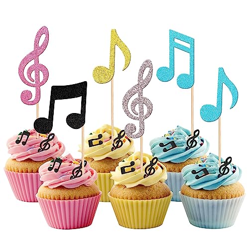 36 Stück Musik Noten Tortendeko Glitzer Kuchen Deko Musical Symbol Cupcake Toppers für Rock Musik Konzert Thema Baby Shower Hochzeit Geburtstag Party Torten Dekorationen Neu Buntes 36 Stück Musik Noten Tortendeko Glitzer Kuchen Deko Musical Symbol Cupcake Toppers für Rock Musik Konzert Thema Baby Shower Hochzeit Geburtstag Party Torten Dekorationen Neu Buntes von SYKYCTCY