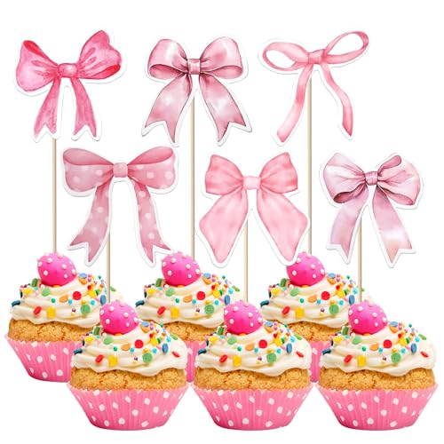36 Stück Rosa Schleife Tortendeko Papier Rosa Schleife Knoten Kuchen Deko Fliege Cupcake Toppers für Hochzeit Braut Dusche Thema rosa Mädchen Geburtstag Party Kuchen Dekorationen 36 Stück Rosa Schleife Tortendeko Papier Rosa Schleife Knoten Kuchen Deko Fliege Cupcake Toppers für Hochzeit Braut Dusche Thema rosa Mädchen Geburtstag Party Kuchen Dekorationen von SYKYCTCY