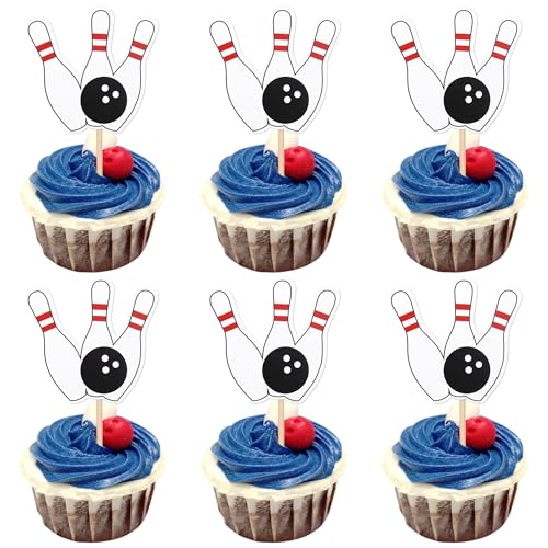 40 Stück Bowling Tortendeko Beidseitig Bowling Cupcake Toppers Bowling Kugel Kuchen Deko für Bowling Thema Baby Dusche Geburtstag Party Kuchen Dekoration Schwarz 40 Stück Bowling Tortendeko Beidseitig Bowling Cupcake Toppers Bowling Kugel Kuchen Deko für Bowling Thema Baby Dusche Geburtstag Party Kuchen Dekoration Schwarz von SYKYCTCY