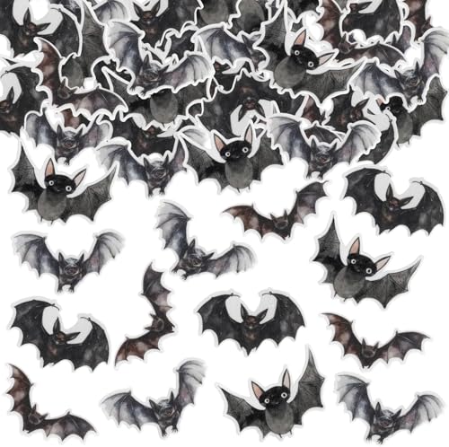 40 Stück Essbar Fledermaus Tortendeko Waffelpapier Halloween Kuchen Deko für Fledermäuse Thema Halloween Party Kuchen Dekorationen Schwarz 40 Stück Essbar Fledermaus Tortendeko Waffelpapier Halloween Kuchen Deko für Fledermäuse Thema Halloween Party Kuchen Dekorationen Schwarz von SYKYCTCY