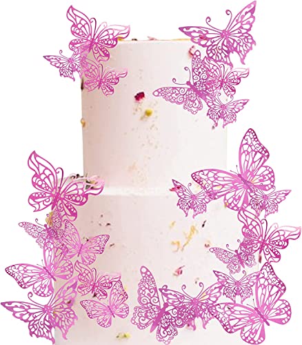 40 Stück Tortendeko, 3D Schmetterling Cupcake Topper mit Eisenstangen Schmetterling Tortendeko Geburtstag Butterfly Cake Toppers für Hochzeit Jahrestag Geburtstag Party Kuchen Dekoendeko Rosa 40 Stück Tortendeko, 3D Schmetterling Cupcake Topper mit Eisenstangen Schmetterling Tortendeko Geburtstag Butterfly Cake Toppers für Hochzeit Jahrestag Geburtstag Party Kuchen Dekoendeko Rosa von SYKYCTCY