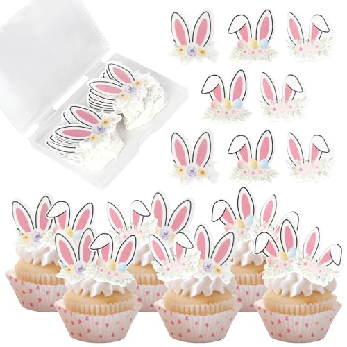 42 Stück Essbar Hasenohren Tortendeko Ostern Hasenohr Kuchen Deko Reis Papier Waffel Papier Cupcake Toppers für Ostern Kaninchen Thema Baby Dusche Kinder Geburtstag Party Kuchen Dekorationen Rosa 42 Stück Essbar Hasenohren Tortendeko Ostern Hasenohr Kuchen Deko Reis Papier Waffel Papier Cupcake Toppers für Ostern Kaninchen Thema Baby Dusche Kinder Geburtstag Party Kuchen Dekorationen Rosa von SYKYCTCY