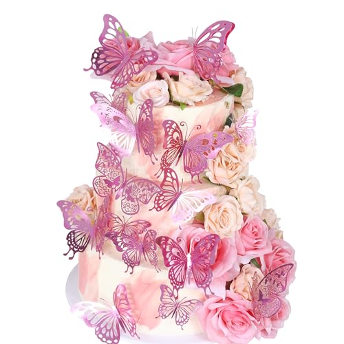 42 Stück Schmetterling Tortendeko 3D DIY Schmetterling Cupcake Toppers Lebendige Butterfly Kuchen Deko für Baby Dusche Hochzeit Jahrestag Geburtstag Party Kuchen Dekoendeko Rosa 42 Stück Schmetterling Tortendeko 3D DIY Schmetterling Cupcake Toppers Lebendige Butterfly Kuchen Deko für Baby Dusche Hochzeit Jahrestag Geburtstag Party Kuchen Dekoendeko Rosa von SYKYCTCY