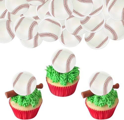 48 Stück Essbar Basisball Tortendeko Waffel Papier Sport Baseball Cupcake Toppers Essbar Baseball Kuchen Deko für Basisball Thema Baby Dusche Kinder Geburtstag Party Kuchen Dekorationen 48 Stück Essbar Basisball Tortendeko Waffel Papier Sport Baseball Cupcake Toppers Essbar Baseball Kuchen Deko für Basisball Thema Baby Dusche Kinder Geburtstag Party Kuchen Dekorationen von SYKYCTCY