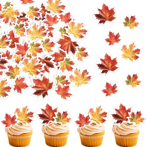 48 Stück Essbare Ahornblatt Tortendeko Maple Leaf Cupcake Toppers Herbst Blätter Muffin Kuchen Deko für Thanksgiving Thema Baby Dusche Kinder Geburtstag Party Kuchen Dekorationen 48 Stück Essbare Ahornblatt Tortendeko Maple Leaf Cupcake Toppers Herbst Blätter Muffin Kuchen Deko für Thanksgiving Thema Baby Dusche Kinder Geburtstag Party Kuchen Dekorationen von SYKYCTCY