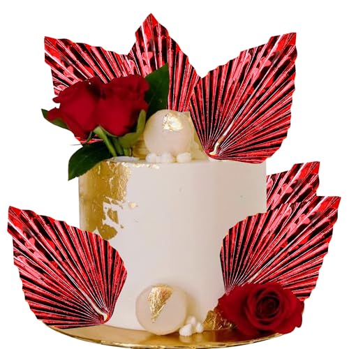 6 Stück Papier Palmen Fächer Kuchen Deko Palme Fan Tortendeko Handwerk DIY Fan Cupcake Toppers Palme Speer Blätter Cake Toppers für Baby Dusche Hochzeit Geburtstag Party Kuchen Dekoration Knall Rot 6 Stück Papier Palmen Fächer Kuchen Deko Palme Fan Tortendeko Handwerk DIY Fan Cupcake Toppers Palme Speer Blätter Cake Toppers für Baby Dusche Hochzeit Geburtstag Party Kuchen Dekoration Knall Rot von SYKYCTCY