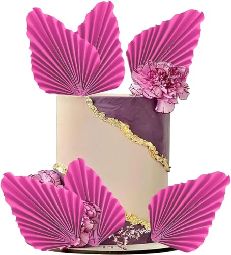 6 Stück Papier Palmen Fächer Kuchen Deko Palme Fan Tortendeko Handwerk DIY Fan Cupcake Toppers Palme Speer Blätter Cake Toppers für Baby Dusche Hochzeit Geburtstag Party Kuchen Dekoration Roserot 6 Stück Papier Palmen Fächer Kuchen Deko Palme Fan Tortendeko Handwerk DIY Fan Cupcake Toppers Palme Speer Blätter Cake Toppers für Baby Dusche Hochzeit Geburtstag Party Kuchen Dekoration Roserot von SYKYCTCY