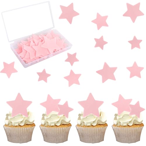 60 Stück Essbar Kleiner Stern Cupcake Toppers Stern Form Tortendeko Glitzern Kleiner Stern Tortendeko für Baby Dusche Verlobung Hochzeit Geburtstag Party Kuchen Dekorationen Hellrosa 60 Stück Essbar Kleiner Stern Cupcake Toppers Stern Form Tortendeko Glitzern Kleiner Stern Tortendeko für Baby Dusche Verlobung Hochzeit Geburtstag Party Kuchen Dekorationen Hellrosa von SYKYCTCY