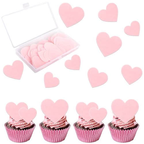60 Stück Essbar Liebe Herz Tortendeko Glitzer Love Heart Cupcake Toppers Valentinstag Kuchen Deko für Valentinstag Hochzeit Verlobung Braut Dusche Geburtstag Party Kuchen Dekorationen Hellrosa 60 Stück Essbar Liebe Herz Tortendeko Glitzer Love Heart Cupcake Toppers Valentinstag Kuchen Deko für Valentinstag Hochzeit Verlobung Braut Dusche Geburtstag Party Kuchen Dekorationen Hellrosa von SYKYCTCY