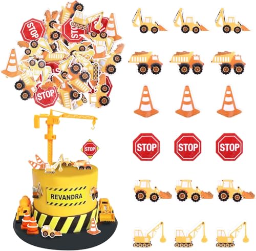 60 Stück Essbare Bauwesen Cupcake Toppers Stoppschild Tortendeko Muldenkipper Bagger Traktor Kuchen Deko für Konstruktion Thema Baby Dusche Kinder Geburtstag Party Kuchen Dekorationen 60 Stück Essbare Bauwesen Cupcake Toppers Stoppschild Tortendeko Muldenkipper Bagger Traktor Kuchen Deko für Konstruktion Thema Baby Dusche Kinder Geburtstag Party Kuchen Dekorationen von SYKYCTCY