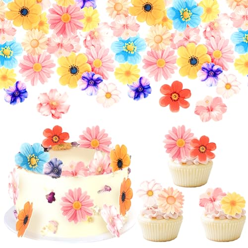 60 Stück Essbare Blumen Kuchen Deko Waffel Papier Blume Tortendeko für Luau Hawaii Blumen Hochzeit Baby Dusche Geburtstag Thema Party Kuchen Dekorationen Buntes 60 Stück Essbare Blumen Kuchen Deko Waffel Papier Blume Tortendeko für Luau Hawaii Blumen Hochzeit Baby Dusche Geburtstag Thema Party Kuchen Dekorationen Buntes von SYKYCTCY