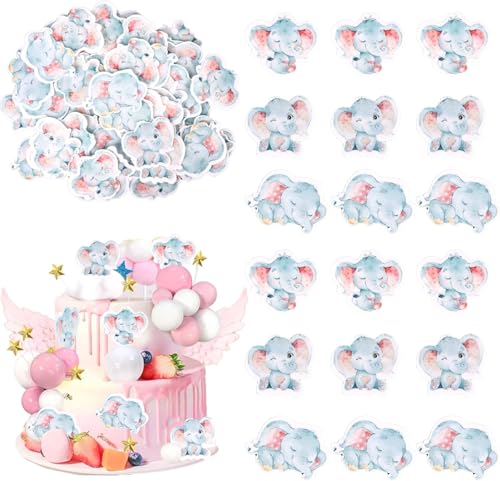 60 Stück Essbare Elefant Cupcake Toppers Elefanten Kuchen Deko Reispapier Waffel Papier Tortendeko für Elefant Thema Baby Dusche Kinder Geburtstag Party Kuchen Dekorationen Rosa 60 Stück Essbare Elefant Cupcake Toppers Elefanten Kuchen Deko Reispapier Waffel Papier Tortendeko für Elefant Thema Baby Dusche Kinder Geburtstag Party Kuchen Dekorationen Rosa von SYKYCTCY