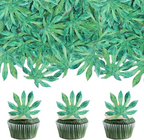 60 Stück Essbare Grüne Blätter Tortendeko Essbare Blätter Kuchen Deko Essbares Waffel Papier Blatt Cupcake Toppers für Tropische Hawaii Aloha Sommer Thema Hochzeit Geburtstag Baby-Dusche Party 60 Stück Essbare Grüne Blätter Tortendeko Essbare Blätter Kuchen Deko Essbares Waffel Papier Blatt Cupcake Toppers für Tropische Hawaii Aloha Sommer Thema Hochzeit Geburtstag Baby-Dusche Party von SYKYCTCY