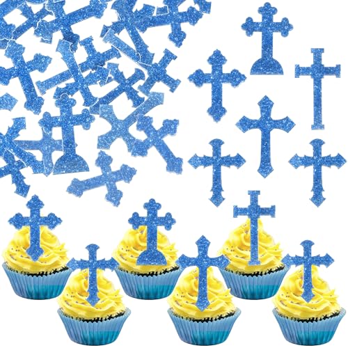 60 Stück Essbare Kreuz Cupcake Toppers Gott Segnet Cupcake Dekorationen Heilige Erste Kommunion Tortendeko Christliche Taufe Kuchen Deko für Religiös Kreuz Thema Baby Dusche Geburtstag Party Blau 60 Stück Essbare Kreuz Cupcake Toppers Gott Segnet Cupcake Dekorationen Heilige Erste Kommunion Tortendeko Christliche Taufe Kuchen Deko für Religiös Kreuz Thema Baby Dusche Geburtstag Party Blau von SYKYCTCY
