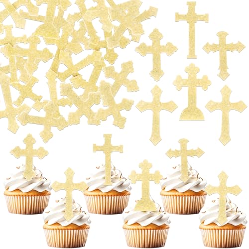 60 Stück Essbare Kreuz Tortendeko Christliche Taufe Kuchen Deko Gott Segnet Cupcake Toppers Christliche Taufe Cupcake Dekorationen für Religiös Kreuz Thema Baby Dusche Geburtstag Party Gold 60 Stück Essbare Kreuz Tortendeko Christliche Taufe Kuchen Deko Gott Segnet Cupcake Toppers Christliche Taufe Cupcake Dekorationen für Religiös Kreuz Thema Baby Dusche Geburtstag Party Gold von SYKYCTCY