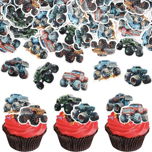 60 Stück Essbare LKW Auto Tortendeko Off-road Auto Kuchen Deko Geburtstag LKW Auto Cupcake Toppers für Lastwagen Thema Baby Dusche Kinder Geburtstag Party Kuchen Dekorationen 60 Stück Essbare LKW Auto Tortendeko Off-road Auto Kuchen Deko Geburtstag LKW Auto Cupcake Toppers für Lastwagen Thema Baby Dusche Kinder Geburtstag Party Kuchen Dekorationen von SYKYCTCY