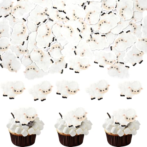 60 Stück Essbare Schafe Tortendeko Bauernhof Tiere Thema Cupcake Toppers Schafe Kuchen Deko für Baby Dusche Kinder Jungen Mädchen Geburtstag Baby Dusche Party Kuchen Dekorationen 60 Stück Essbare Schafe Tortendeko Bauernhof Tiere Thema Cupcake Toppers Schafe Kuchen Deko für Baby Dusche Kinder Jungen Mädchen Geburtstag Baby Dusche Party Kuchen Dekorationen von SYKYCTCY