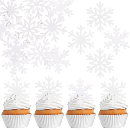 60 Stück Essbare Schneeflocke Cupcake Toppers Essbare Winter Wonderland Kuchen Deko Waffelpapier Schneeflocke Tortendeko für Baby Dusche Kinder Geburtstag Party Kuchen Dekorationen Weiß 60 Stück Essbare Schneeflocke Cupcake Toppers Essbare Winter Wonderland Kuchen Deko Waffelpapier Schneeflocke Tortendeko für Baby Dusche Kinder Geburtstag Party Kuchen Dekorationen Weiß von SYKYCTCY