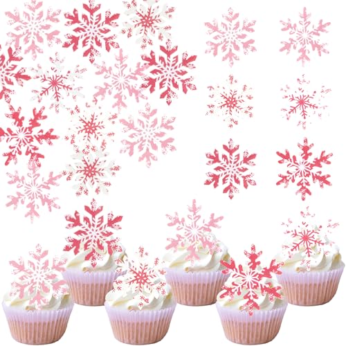 60 Stück Essbare Schneeflocke Cupcake Toppers Waffelpapier Schneeflocke Kuchen Deko Essbare Winter Wonderland Tortendeko für Baby Dusche Kinder Geburtstag Party Kuchen Dekorationen Rosa 60 Stück Essbare Schneeflocke Cupcake Toppers Waffelpapier Schneeflocke Kuchen Deko Essbare Winter Wonderland Tortendeko für Baby Dusche Kinder Geburtstag Party Kuchen Dekorationen Rosa von SYKYCTCY
