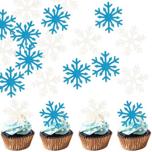 60 Stück Essbare Schneeflocke Cupcake Toppers Waffelpapier Winter Wonderland Thema Tortendeko Essbare Schneeflocke Kuchen Deko für Baby Dusche Kinder Geburtstag Party Kuchen Dekorationen Blau Weiß 60 Stück Essbare Schneeflocke Cupcake Toppers Waffelpapier Winter Wonderland Thema Tortendeko Essbare Schneeflocke Kuchen Deko für Baby Dusche Kinder Geburtstag Party Kuchen Dekorationen Blau Weiß von SYKYCTCY