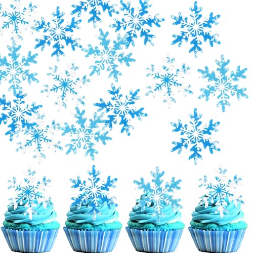 60 Stück Essbare Schneeflocke Cupcake Toppers Waffelpapier Winter Wonderland Thema Tortendeko Essbare Schneeflocke Kuchen Deko für Baby Dusche Kinder Geburtstag Party Kuchen Dekorationen Blau 60 Stück Essbare Schneeflocke Cupcake Toppers Waffelpapier Winter Wonderland Thema Tortendeko Essbare Schneeflocke Kuchen Deko für Baby Dusche Kinder Geburtstag Party Kuchen Dekorationen Blau von SYKYCTCY