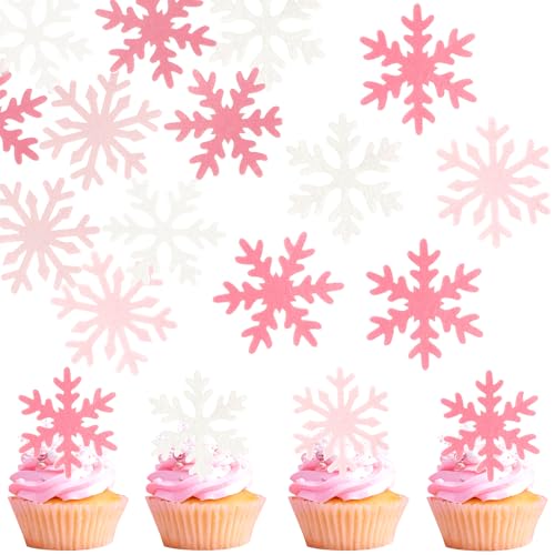 60 Stück Essbare Schneeflocke Cupcake Toppers Waffelpapier Winter Wonderland Thema Tortendeko Essbare Schneeflocke Kuchen Deko für Baby Dusche Kinder Geburtstag Party Kuchen Dekorationen Rosa Weiß 60 Stück Essbare Schneeflocke Cupcake Toppers Waffelpapier Winter Wonderland Thema Tortendeko Essbare Schneeflocke Kuchen Deko für Baby Dusche Kinder Geburtstag Party Kuchen Dekorationen Rosa Weiß von SYKYCTCY