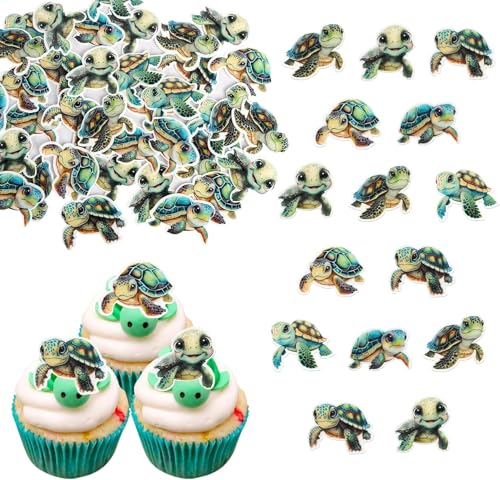 60 Stück Essbare Turtle Cupcake Toppers Schildkröte Kuchen Deko Meer Tiere Schildkröte Tortendeko für Meer Tiere Thema Baby Dusche Kinder Geburtstag Party Kuchen Dekorationen 60 Stück Essbare Turtle Cupcake Toppers Schildkröte Kuchen Deko Meer Tiere Schildkröte Tortendeko für Meer Tiere Thema Baby Dusche Kinder Geburtstag Party Kuchen Dekorationen von SYKYCTCY