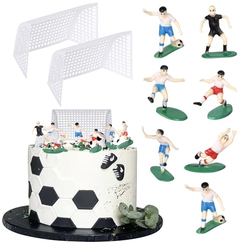 9 Stück Fußball Tortendeko Mikrokosmos Fußballer Wettbewerb Kuchen Deko Fußballnetzwerk Cake Toppers für Fussball Sport Thema Baby Dusche Kinder Geburtstag Party Kuchen Dekorationen 9 Stück Fußball Tortendeko Mikrokosmos Fußballer Wettbewerb Kuchen Deko Fußballnetzwerk Cake Toppers für Fussball Sport Thema Baby Dusche Kinder Geburtstag Party Kuchen Dekorationen von SYKYCTCY