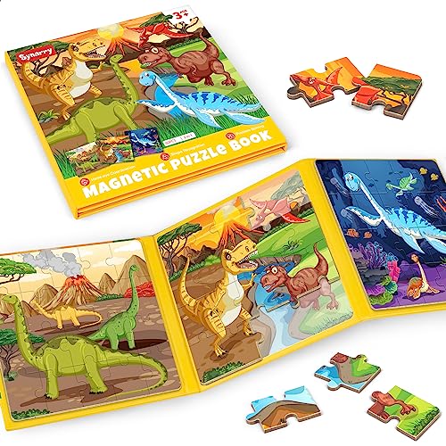 SYNARRY Kinderpuzzle Dinosaurier Magnet Puzzle ab 3 4 5 Jahre, 20 Teile Magnetische Puzzle Für Reisen Kinder, Reisespiele Kinder Lernspielzeug für Kinde - Lernmagnet-Geschenk für den Roadtrip Flugzeug SYNARRY Kinderpuzzle Dinosaurier Magnet Puzzle ab 3 4 5 Jahre, 20 Teile Magnetische Puzzle Für Reisen Kinder, Reisespiele Kinder Lernspielzeug für Kinde - Lernmagnet-Geschenk für den Roadtrip Flugzeug von SYNARRY