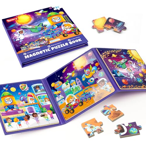 SYNARRY Magnetische Puzzles für Kleinkinder 3-5, Sonnensystem-Puzzles Weltraumplaneten für Kleinkinder 2-4, Reisepuzzles für Kinder von 4 bis 6 Jahren Auto Flugzeug Roadtrip SYNARRY Magnetische Puzzles für Kleinkinder 3-5, Sonnensystem-Puzzles Weltraumplaneten für Kleinkinder 2-4, Reisepuzzles für Kinder von 4 bis 6 Jahren Auto Flugzeug Roadtrip von SYNARRY