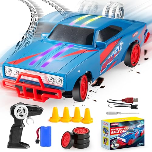 SYNCFUN Ferngesteuertes Auto, 2,4 GHz Mini-RC-Driftauto für Kinder, mit coolem Muskel-Design, Allradantrieb, coolem Raucheffekt, Geburtstagsgeschenk für Jungen und Mädchen ab 6 Jahren SYNCFUN Ferngesteuertes Auto, 2,4 GHz Mini-RC-Driftauto für Kinder, mit coolem Muskel-Design, Allradantrieb, coolem Raucheffekt, Geburtstagsgeschenk für Jungen und Mädchen ab 6 Jahren von SYNCFUN