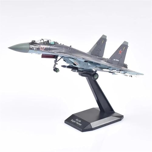 1/100 Für Das Flugzeug des Russischen Luftwaffenjägers Su 35. Legierungsmodell, Druckguss-Flugzeugmodell Aus Metall Im Maßstab 1:100 Spielkits(SU 35 Purple) von SYOEUR