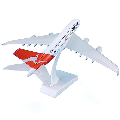 1 400 18,7 cm Flugzeugmaßstab Druckgussflugzeuge Airbus A380 für Qantas Miniaturflugzeugmodell Spielkits von SYOEUR