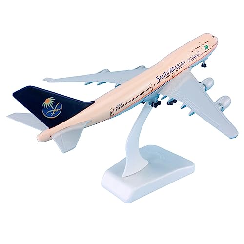 1:350 20 cm mit Rädern Flugzeugflugzeuge Boeing B747-400 für saudisches statisches Flugzeugmodell Spielkits 1:350 20 cm mit Rädern Flugzeugflugzeuge Boeing B747-400 für saudisches statisches Flugzeugmodell Spielkits von SYOEUR