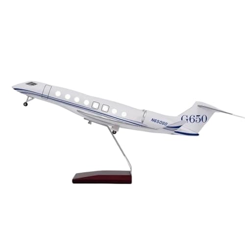 47 cm Für Gulfstream G650ER G650 G-650 Airline-Flugzeugmodell Druckguss-Flugzeugmodellbausatz aus Kunstharz für Sammeln Spielkits(Lights) von SYOEUR