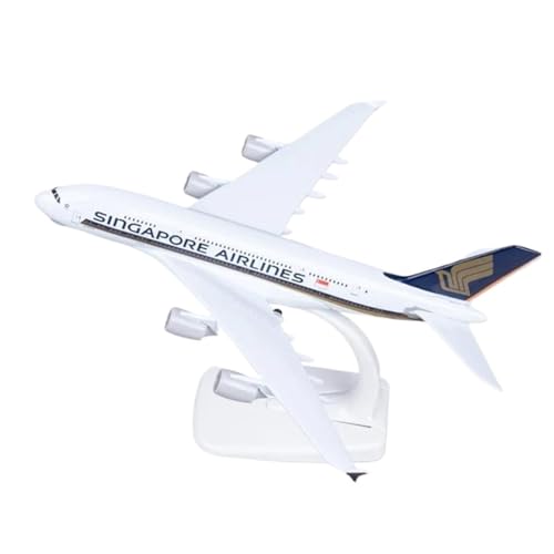 Flugzeugmodell Aus Metall, 20 cm, 1 400, Für Singapore Airlines A380, Metallnachbildung, Legierungsmaterial, Luftfahrtflugzeug Spielkits von SYOEUR