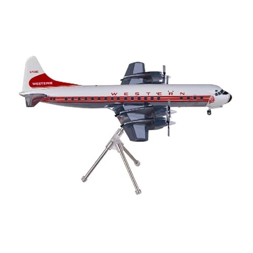 Maßstab 1 200 für G2WAL1031 Western Airlines L-188A N7139C Druckguss-Flugzeugmodell-Metallminiaturen für Sammeln Spielkits Maßstab 1 200 für G2WAL1031 Western Airlines L-188A N7139C Druckguss-Flugzeugmodell-Metallminiaturen für Sammeln Spielkits von SYOEUR