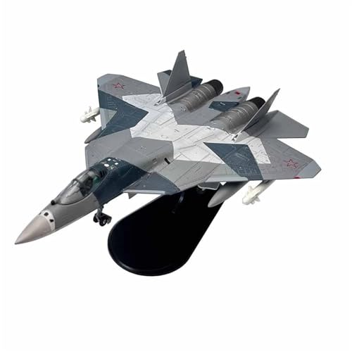 Maßstab 1:100 für SU57 Sukhoi SU-57 Kampfflugzeug, Metall-Militärflugzeug, Einzelflugzeug-Spielzeugmodell Spielkits von SYOEUR